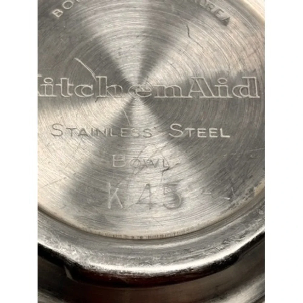 KitchenAid K45 Stainless Steel Stand Mixer Twist Lock Mixing Bowl Replacement